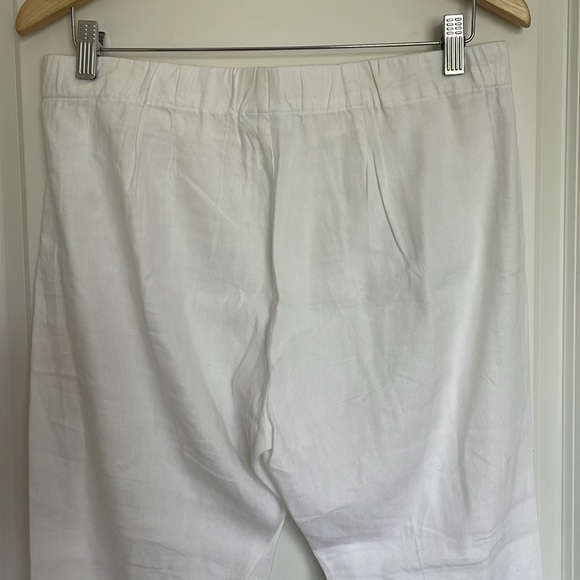 J. Jill Women’s Linen Stretch Crop Ankle Pants White S - Picture 5 of 8